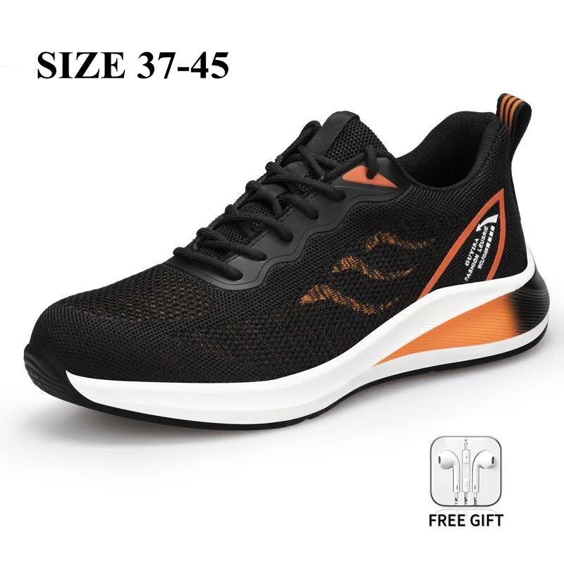 

Xiaomi Men's New Flying Woven Safety Shoes Anti-Smashing Anti-Piercing Lightweight Wear-Resistant Non-Slip Soft Work Shoes