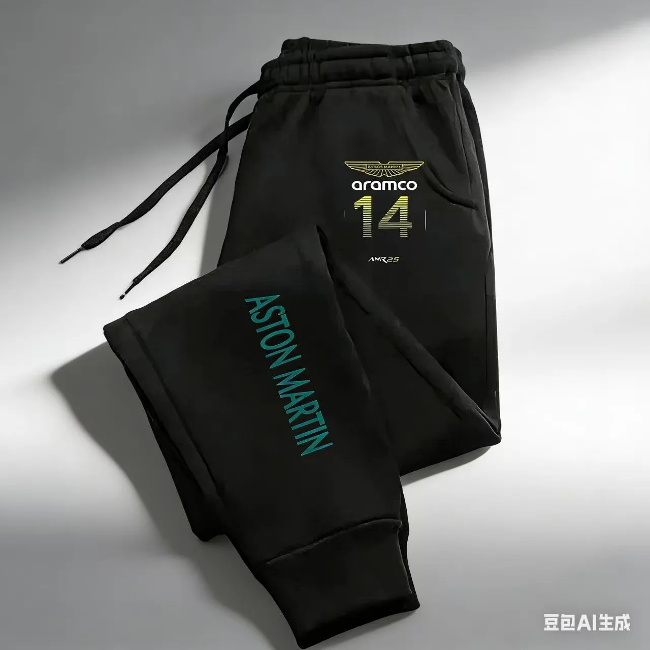Фото Новый номер команды Формулы-1 Aston Martin 2026 года (совместный выпуск) 14 Racing Pants Мужские повседневные леггинсы №1