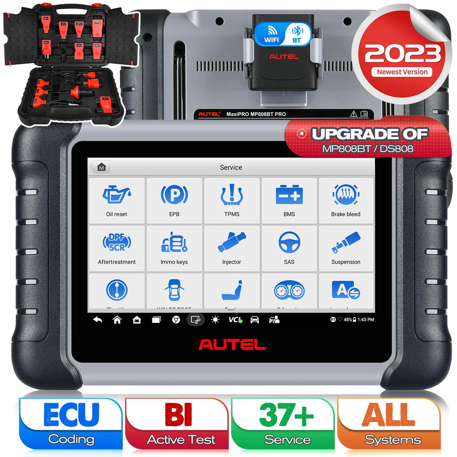Autel MaxiPRO MP808BT Pro Kit OBD 2 диагностический инструмент обновление кодирования ECU