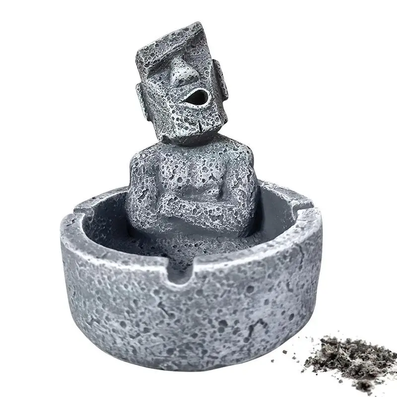

Concrete Ashtray Cement Easter Island Moai Stone People Ashtray Creative Ashtray For Indoor Or Outdoor Use Ash Holder For