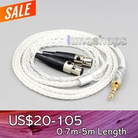 ln006569 6 5mm xlr 8 core silver plated occ earphone cable for audeze lcd 3 lcd 2 lcd x lcd xc lcd 4z lcd mx4 lcd gx lcd 24