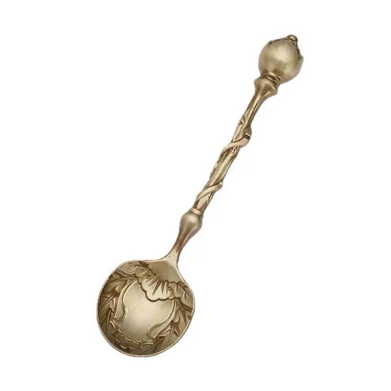 1 ~ 10 шт. чайная ложка винтажные кофейные ложки в восточном стиле ретро резные для