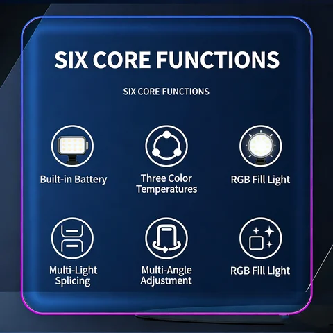 Портативная RGB лампа для фото и видео