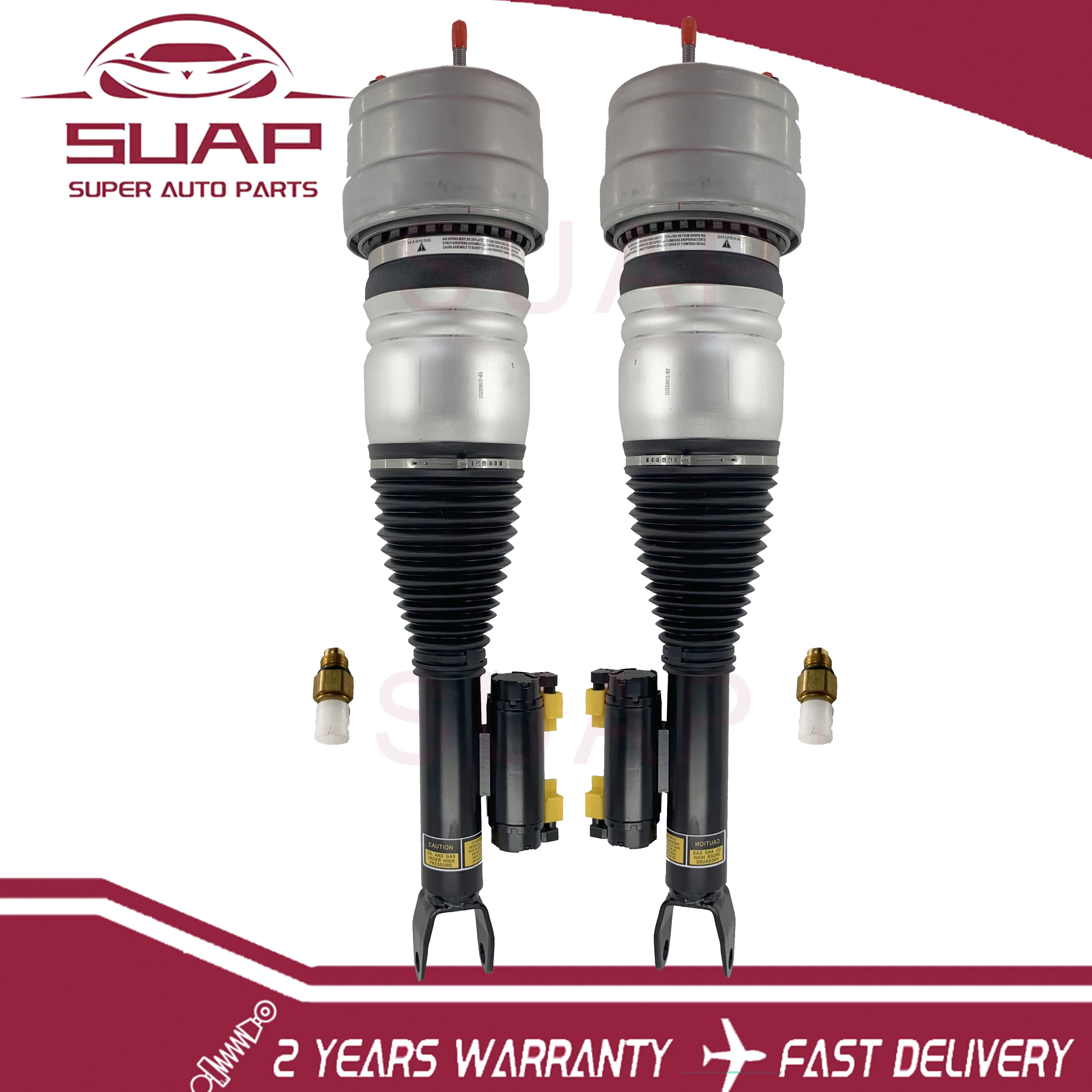 

Pair Front R+L Air Suspension Shock Strut 2133201901+2133202001 For Mercedes Benz E-Class W213 2016-2019
