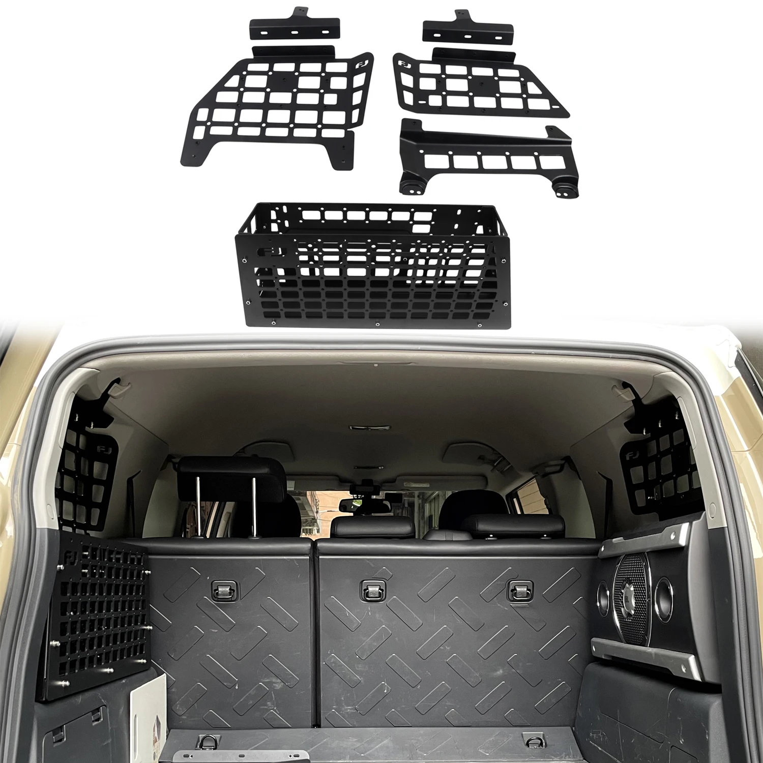 

for Toyota FJ Cruiser 2007-2022 Rear Trunk Side Window Molle Panels Modular Storage Box Racks Organizer Interior Accessories