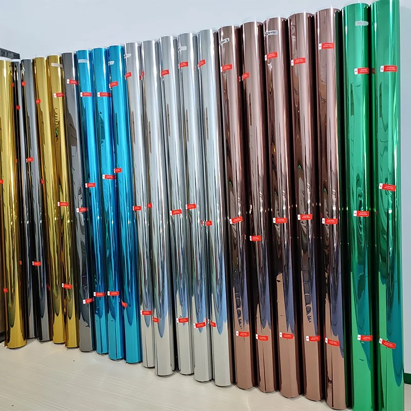 

Multi-styles One Way Vision Mirror Window Film Daytime Privacy Protection Window Tint for Glass Heat Control Self Adhesive Film