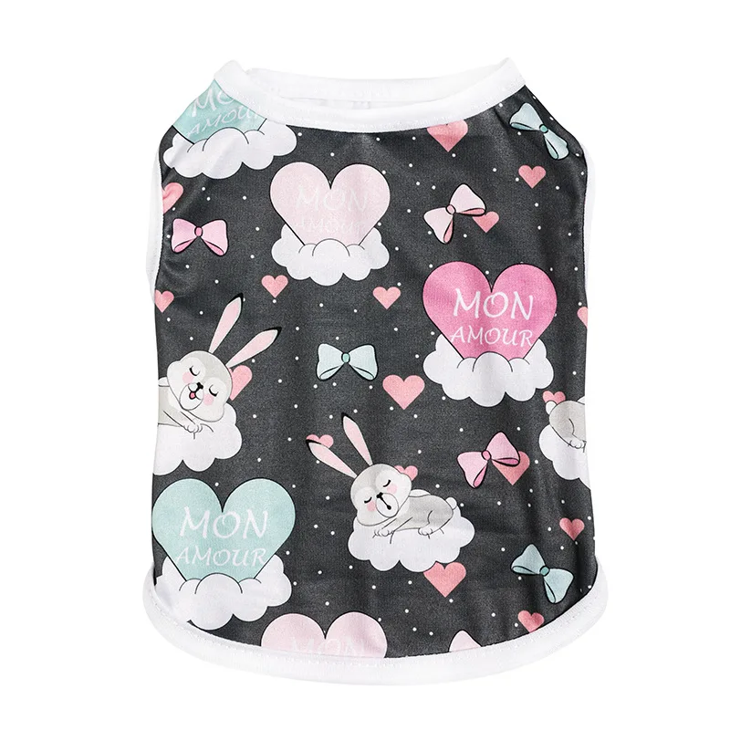 Одежда для домашних животных на весну лето Новинка Повседневная тонкая майка с