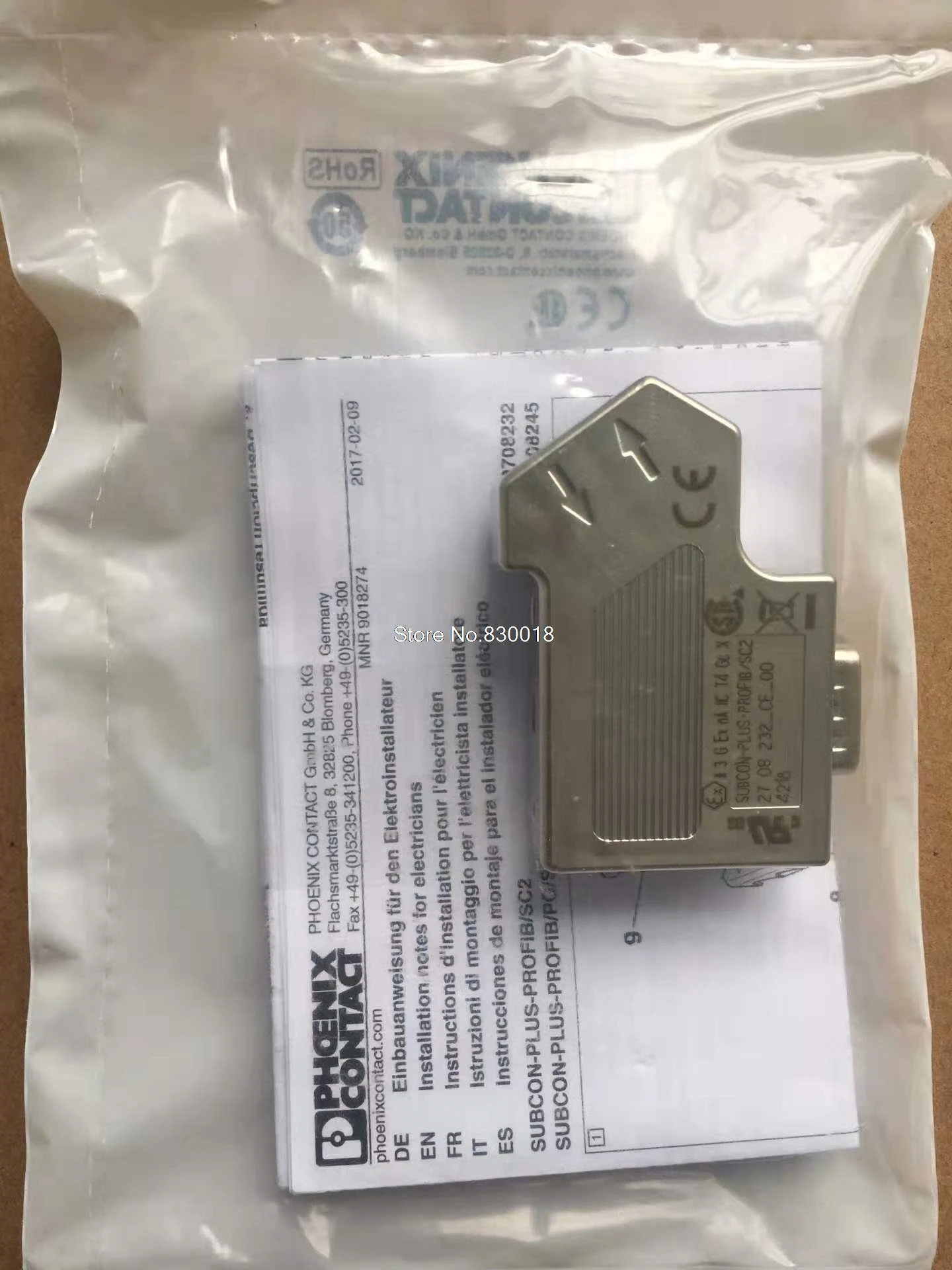 [SA] Новый разъем Phoenix SUBCON-PLUS-PROFIB SC2 2708232 AX/SC 2744380 PG/SC2 2708245 пятно-2 шт./лот