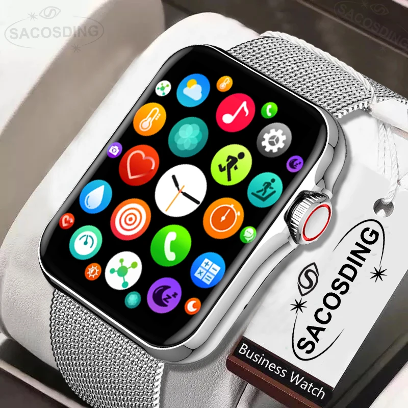

Смарт-часы SACOSDING с Bluetooth вызовом для мужчин 2022 Спортивный Браслет фитнес NFC водонепроницаемые часы для мужчин Смарт-часы для женщин для IOS Android