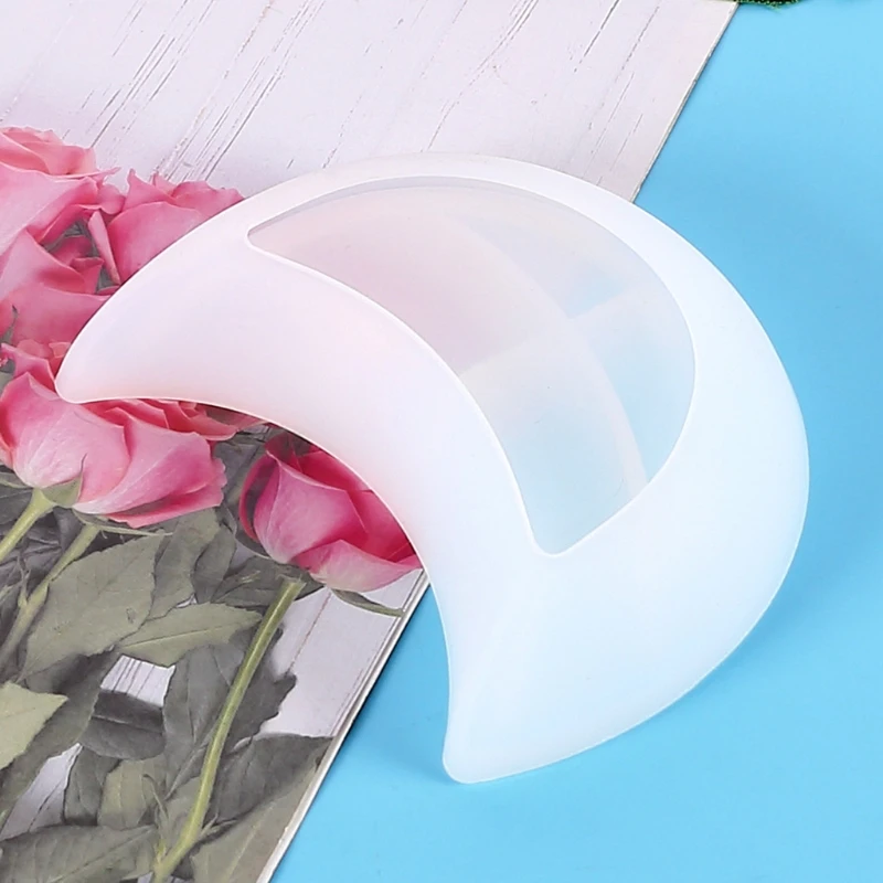

Tray Resin Mold Moon Shaped Dish Silicone Mold Epoxy Resin Mold for Storage