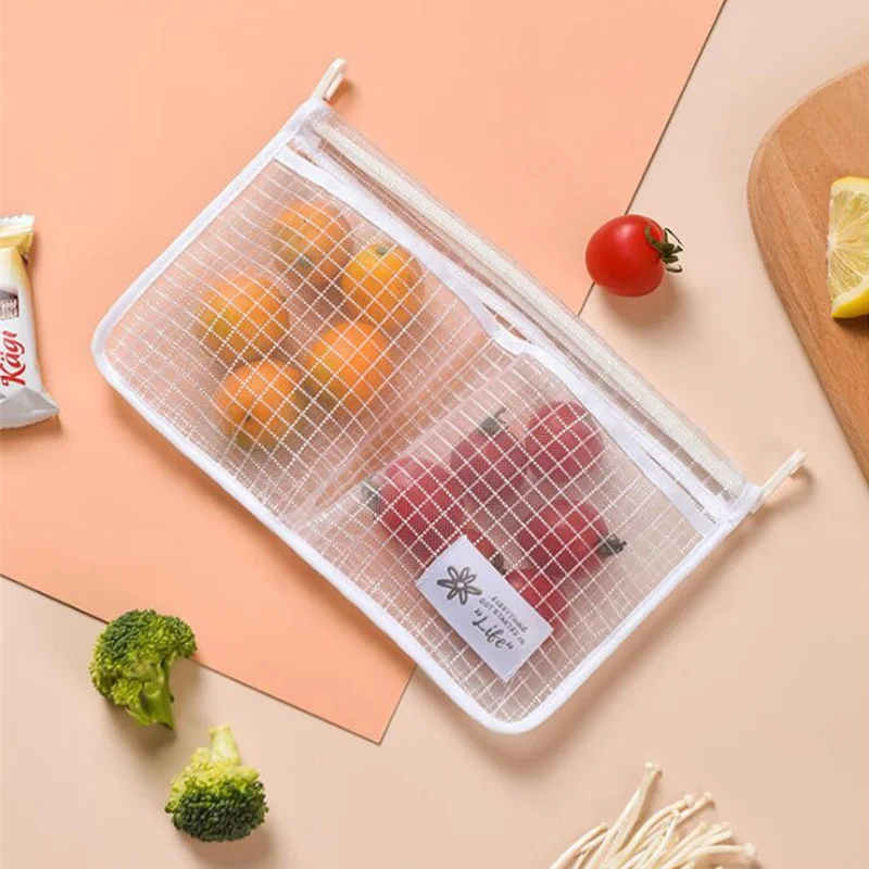 

Креативная подвесная сумка для хранения в холодильнике, портативная Сетчатая Сумка для приправ, закусок, кухонная многофункциональная кла...