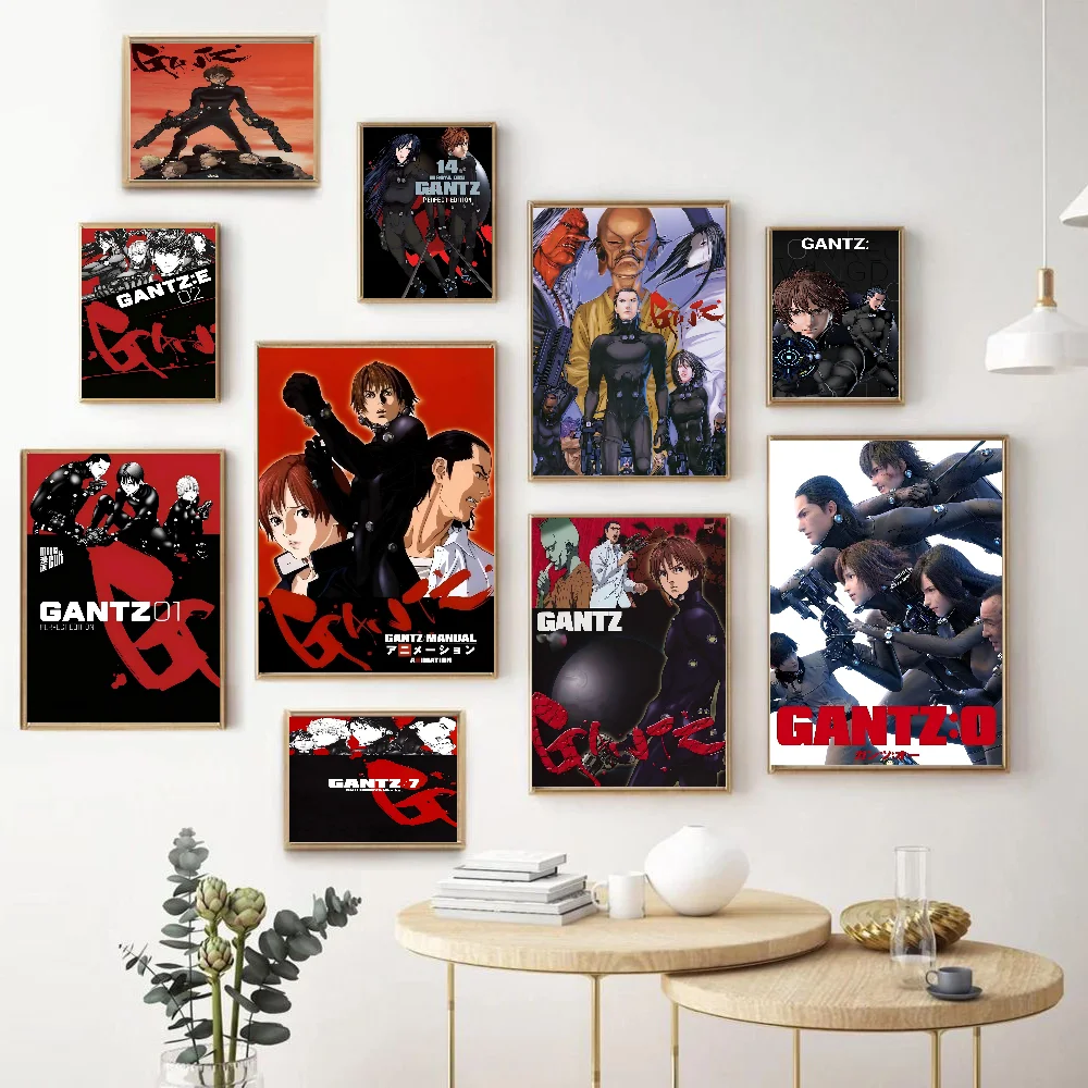 Японское аниме Гванц Классические винтажные постеры Винтажная комната Домашний