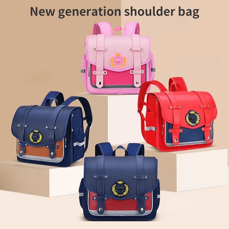 

New Student Schoolbag Flap Horizontal Version of The Shoulder Bag Lightweight Leisure Large Capacity Children's Backpack
