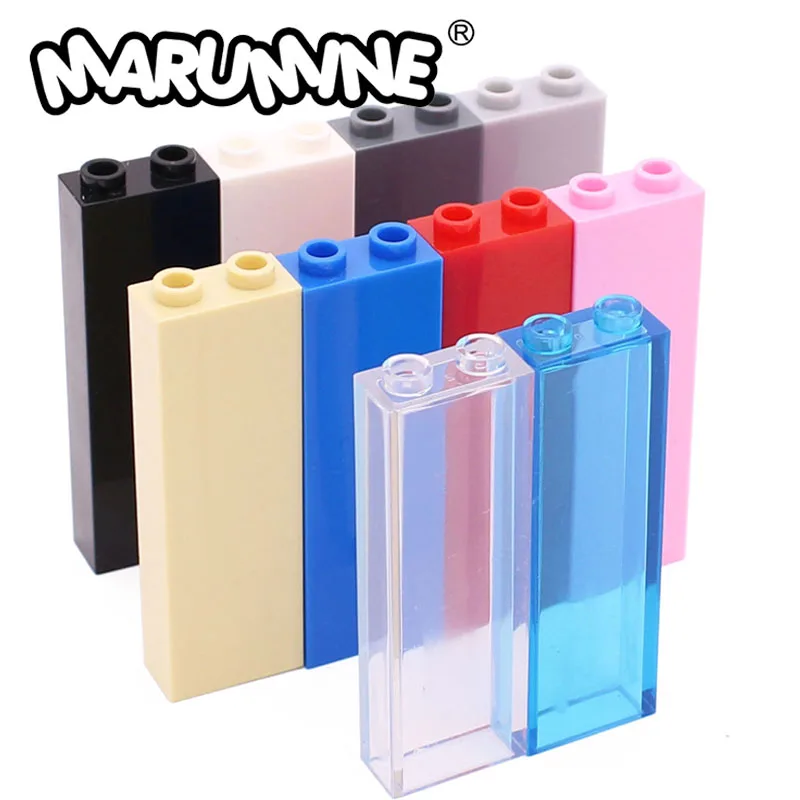 Marumine 1x2x5 стена с шипами 2454 46212 Высокие кирпичи кубические детали совместимые DIY сборки строительные блоки MOC аксессуары Запчасти