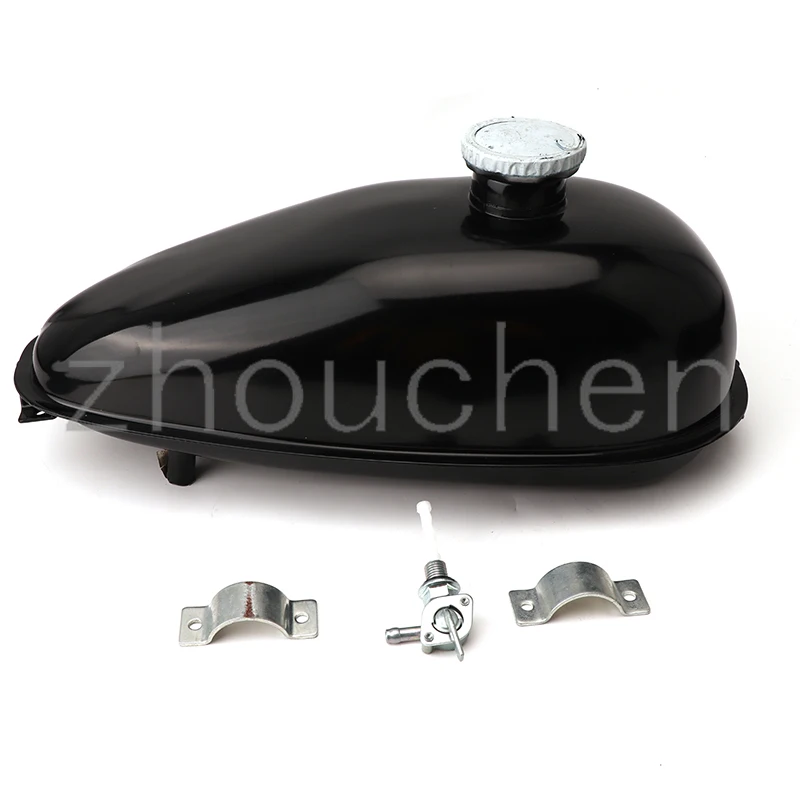 

4L Replacement Gas Fuel Petrol Tank Fit 49cc 60cc 80cc Motorized Bicycle Bike Petrol Tank+ Fuel Tank Cap+ Cap Switch