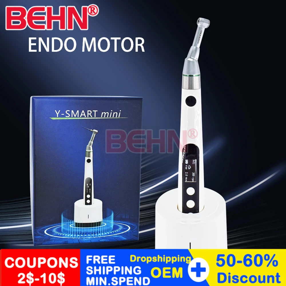 

Dental Endo motor wireless Root canal Treatment Instrument 16:1 Contra Angle Handpiece Endodontic Therapy Smart Mini Tools lab