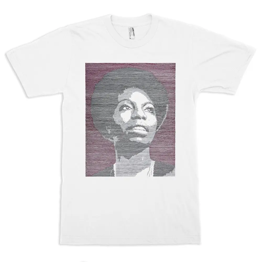 Футболка в стиле ретро с изображением Нины Симона размеры met 030