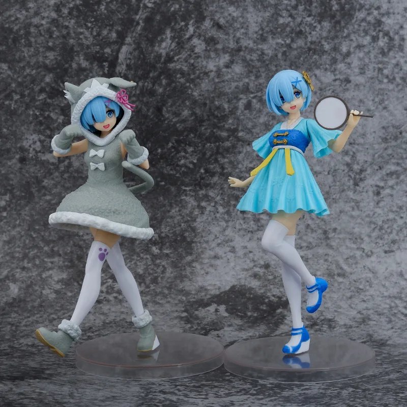 

Фигурка из аниме «Re: жизнь в другом мире» от нуля Паркера Рем, кавайная нарядная фигурка 21,5 см из ПВХ, модель, игрушка, подарок на Хэллоуин