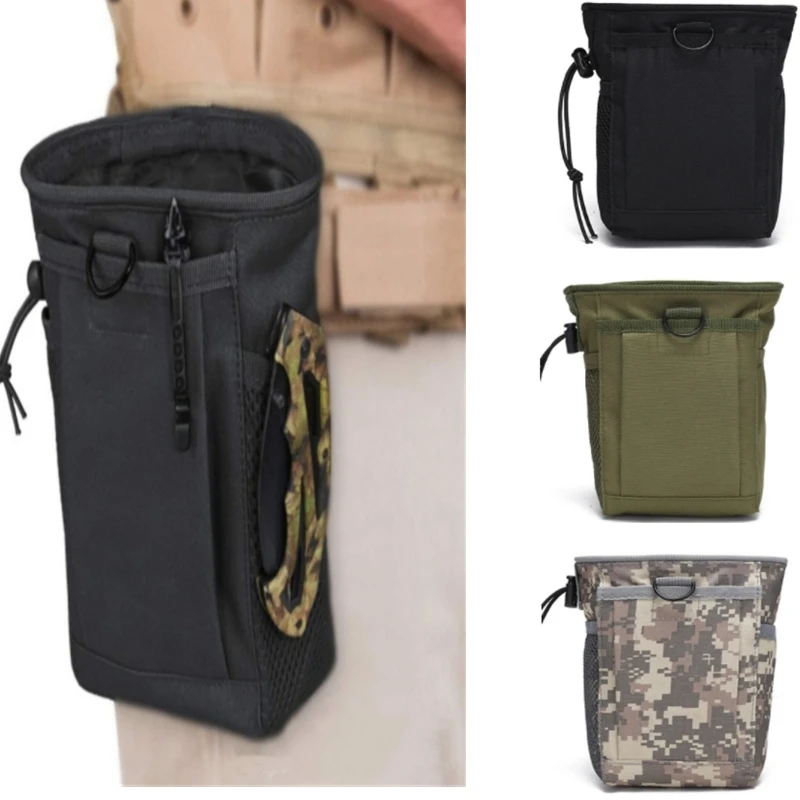 

Tactical Molle Drawstring Magazine Dump Pouch Adjustable Military Utility Belt Fanny Hip Holster Bag Outdoor Ammo Pouch