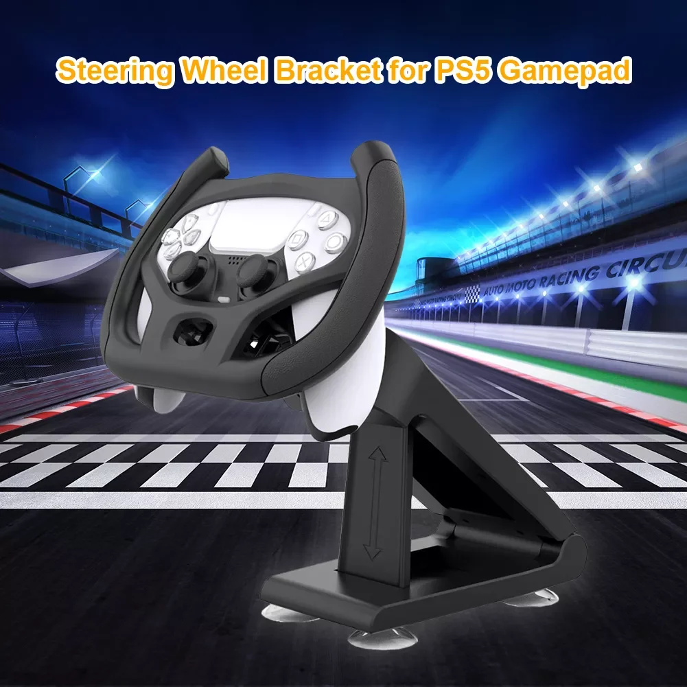 

NEW2023 NEW Professional Gaming Steering Wheel for PS5 Car Racing Games Handle with Bracket Electronic Machine Accessories