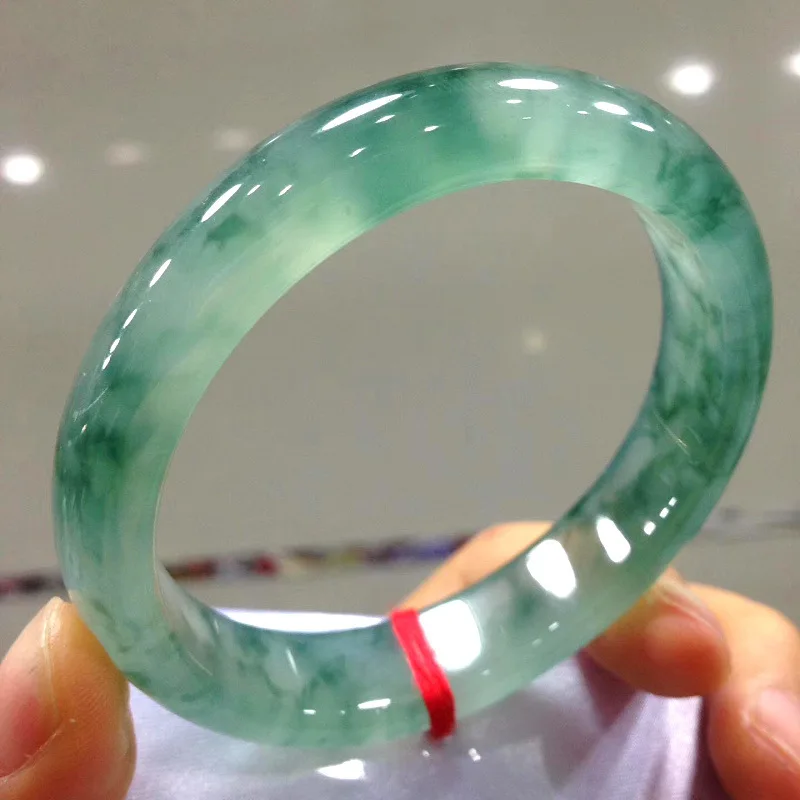 

Natural Myanmar Emerald A-Class 54-62mm Ice Green Jade Bracelet