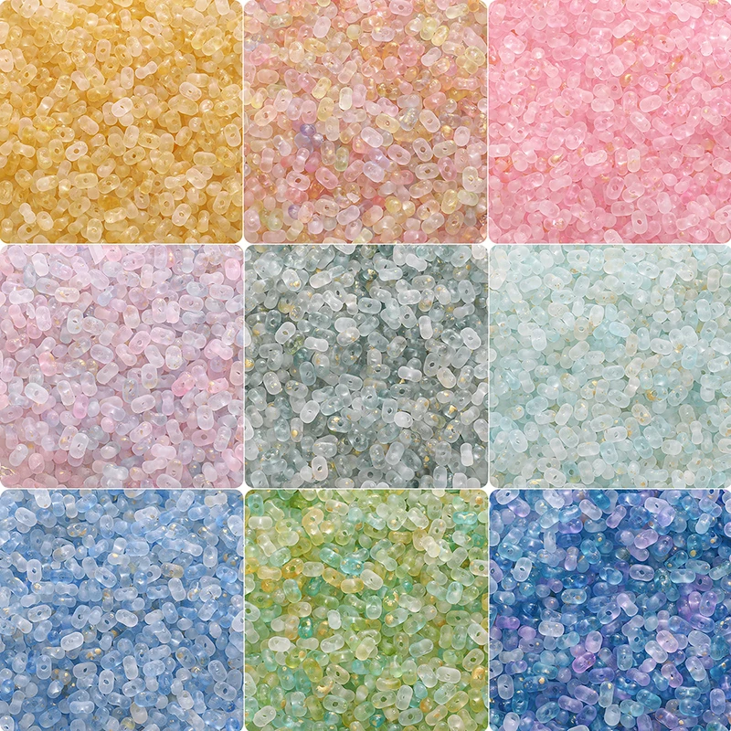 10 г красочные акриловые арахисовые бусины 4x6 мм овальной формы свободные