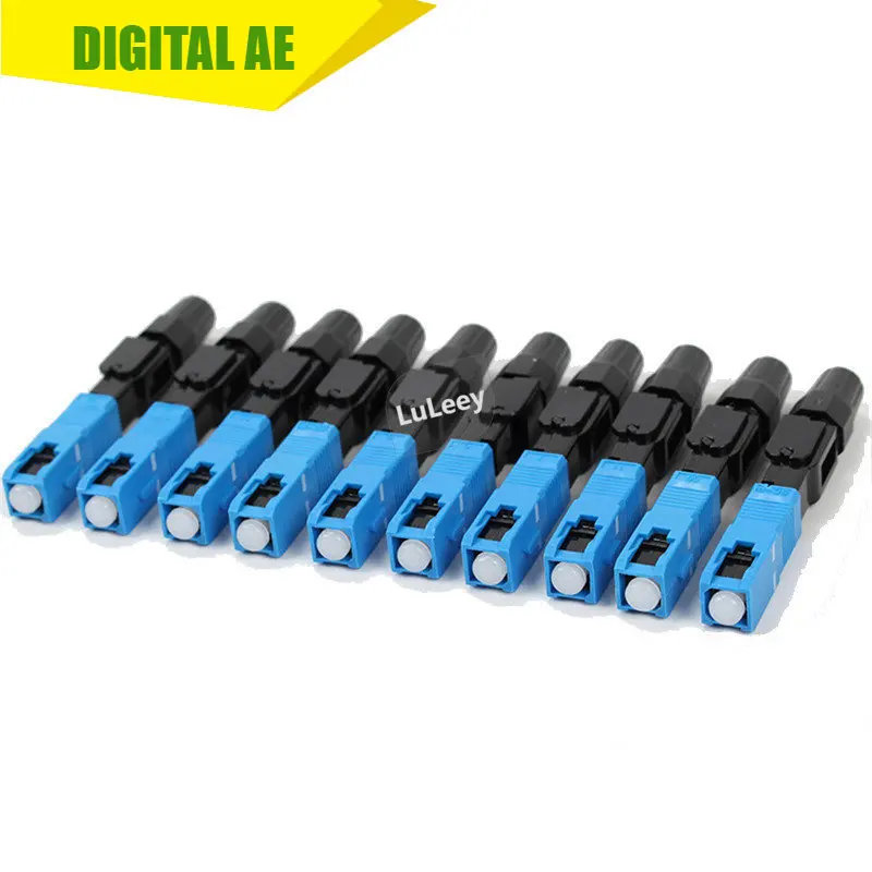 

100PCS Embedded SC UPC Fiber Cold Connector Fiber Fast Connector Fiber Connector Insertion Loss Less Than 0.3db T1