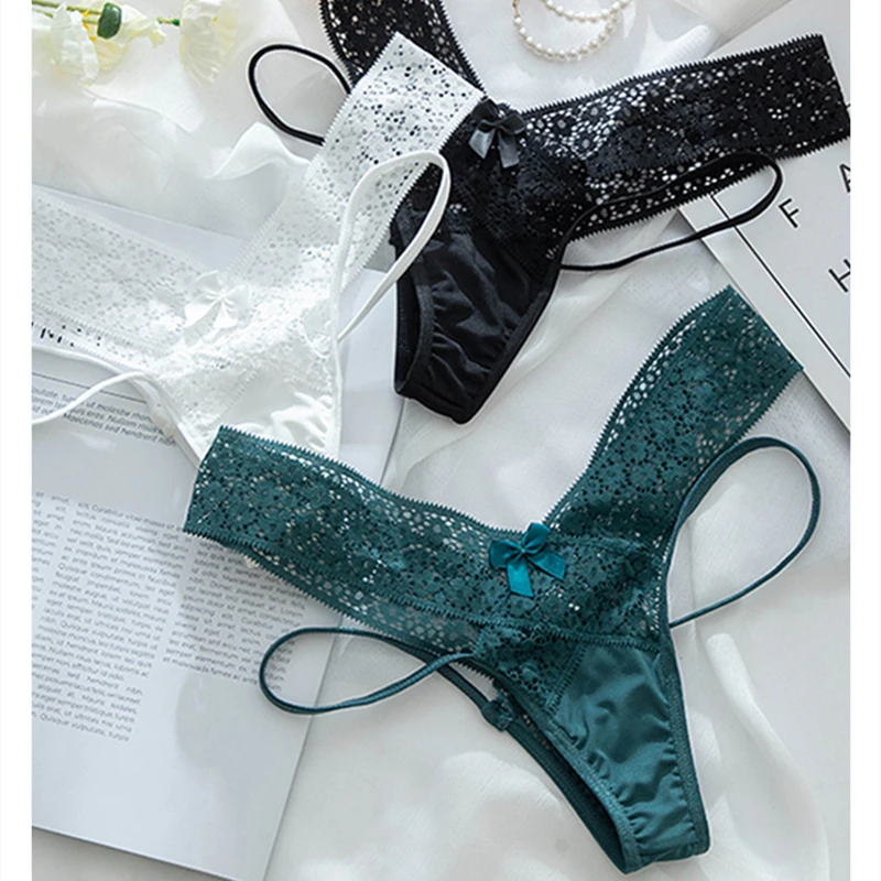 2 шт. женские кружевные дышащие трусики с низкой талией | Трусы