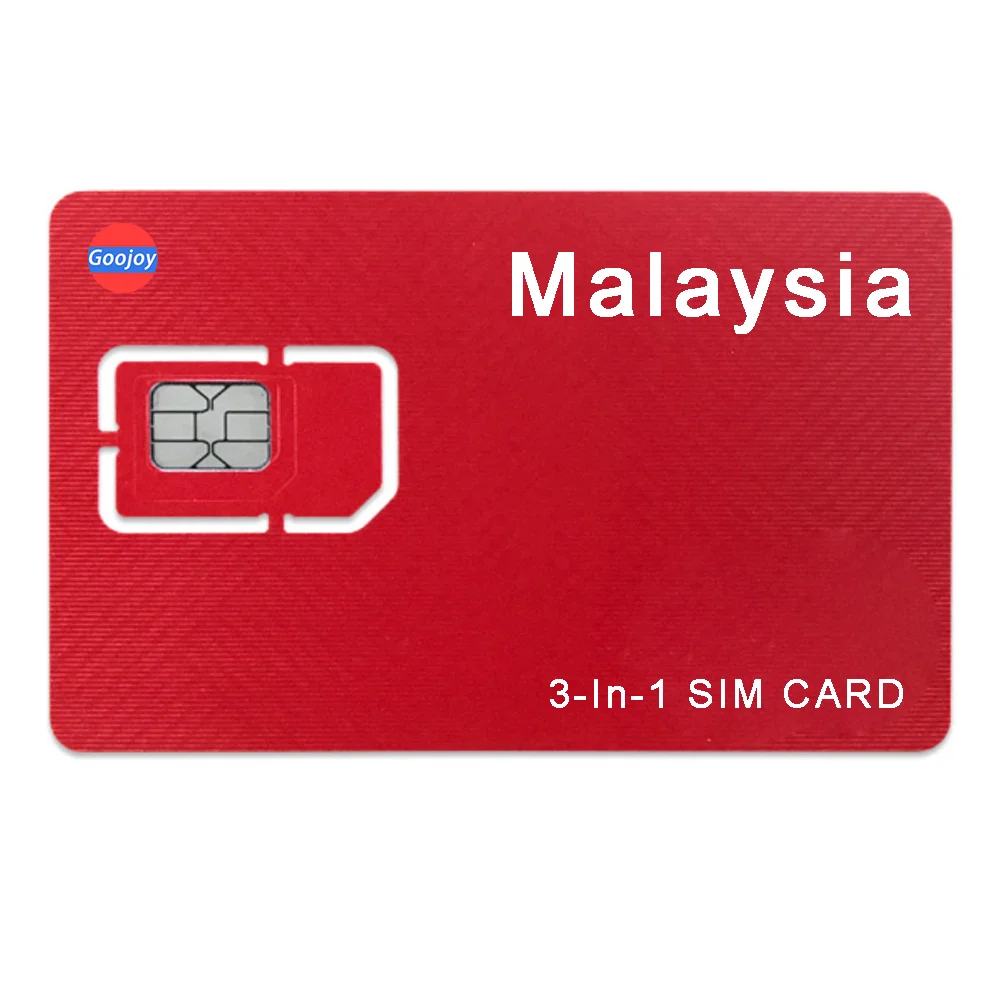 Малайзийская предоплаченная Sim-карта, Sim-карта с праздничным сроком, 4G LTE Wi-Fi, неограниченная Интернет-карта данных, Sim-карта для путешествий ...
