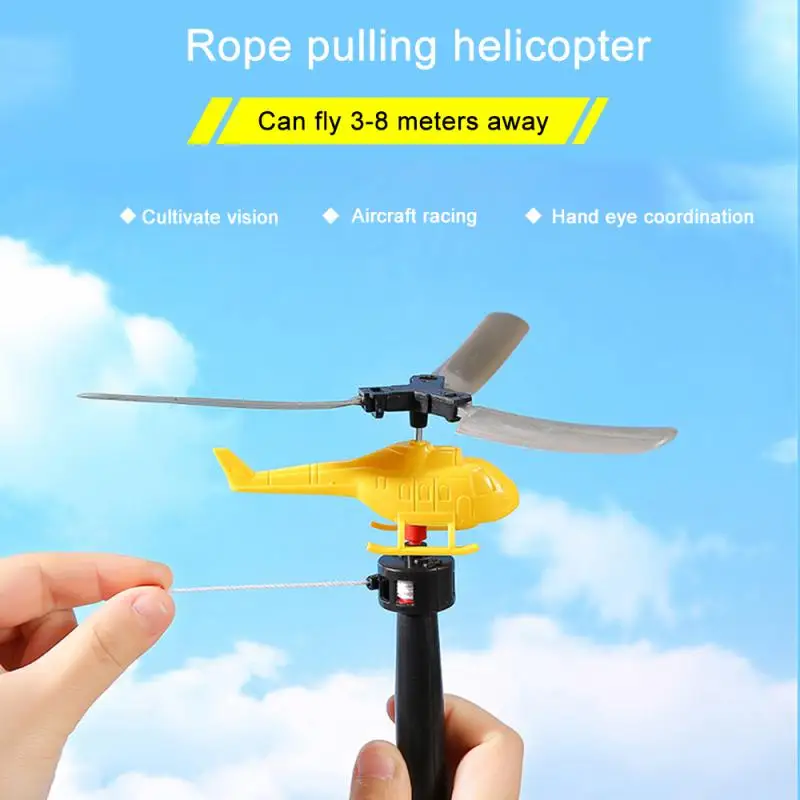 

Дрон на шнурке самолёт с электроприводом вертолет пластиковая легкая в сборке авиационная модель уличные игрушки Детский подарок