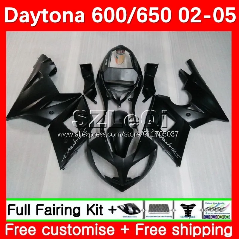

Корпус для Triumph Daytona600 Daytona 650 Daytona 600 650 02 03 04 05 Daytona650 2002 2003 2004 2005 обтекатель 21LQ.8 матовый черный