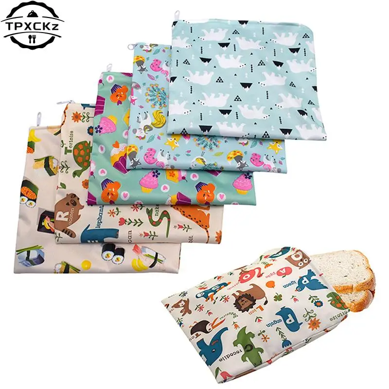 Snack Bag Reusable Washable Storage Bag Multifunctional Bees