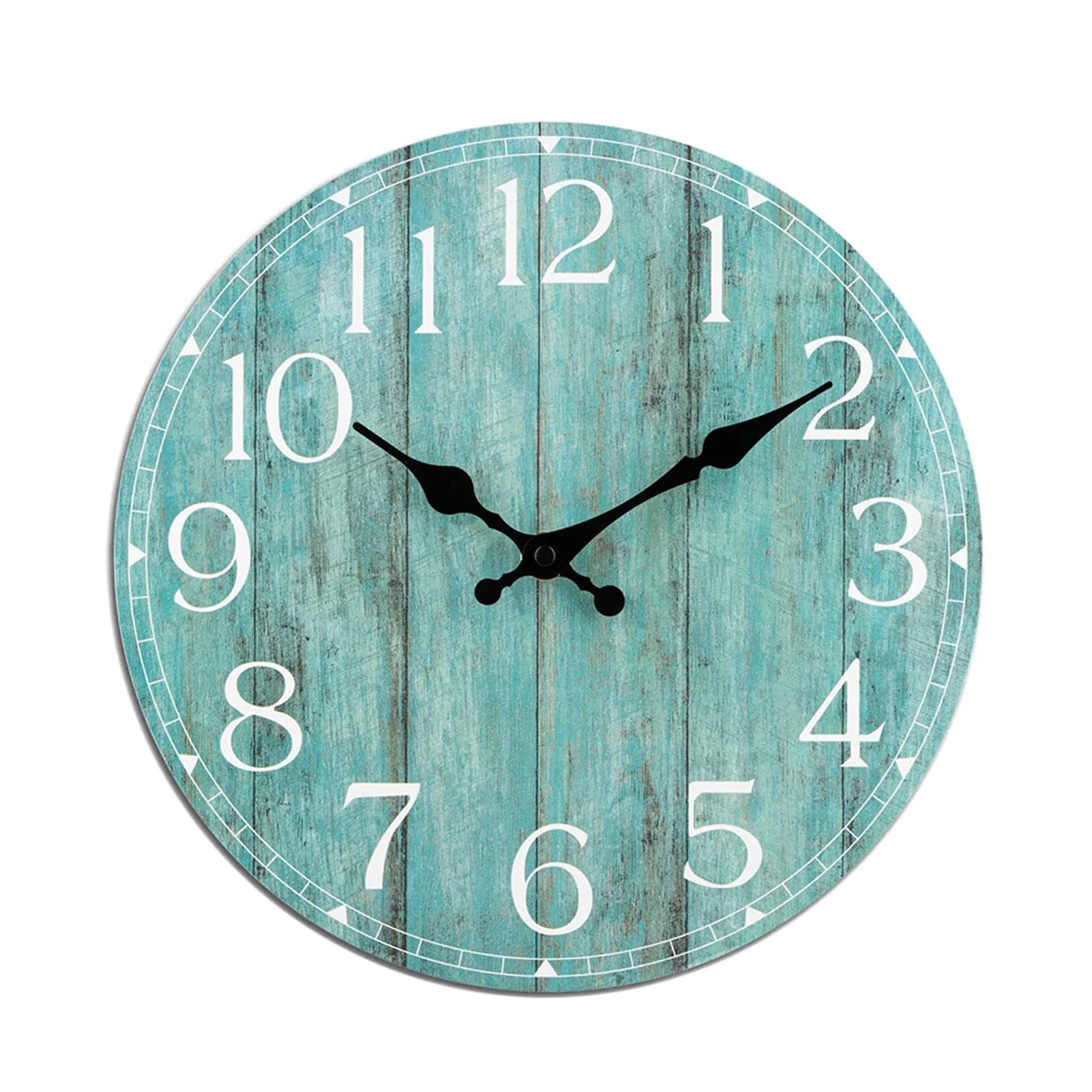 

Vintage Style Frameless Wall Clock Fashion With Hook Classroom Bedroom Kitchen Atmosphere Non Ticking 3D Art Decor For Home