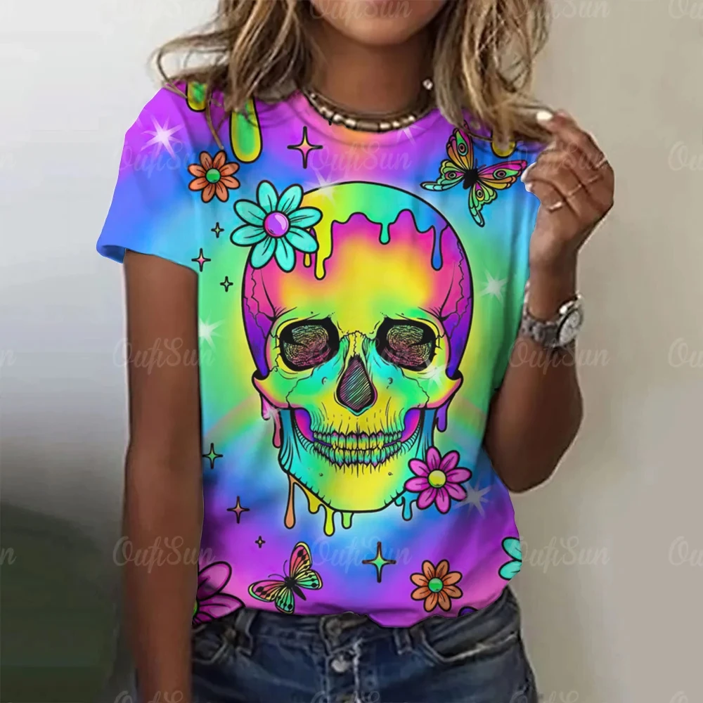 Футболка женская с круглым вырезом