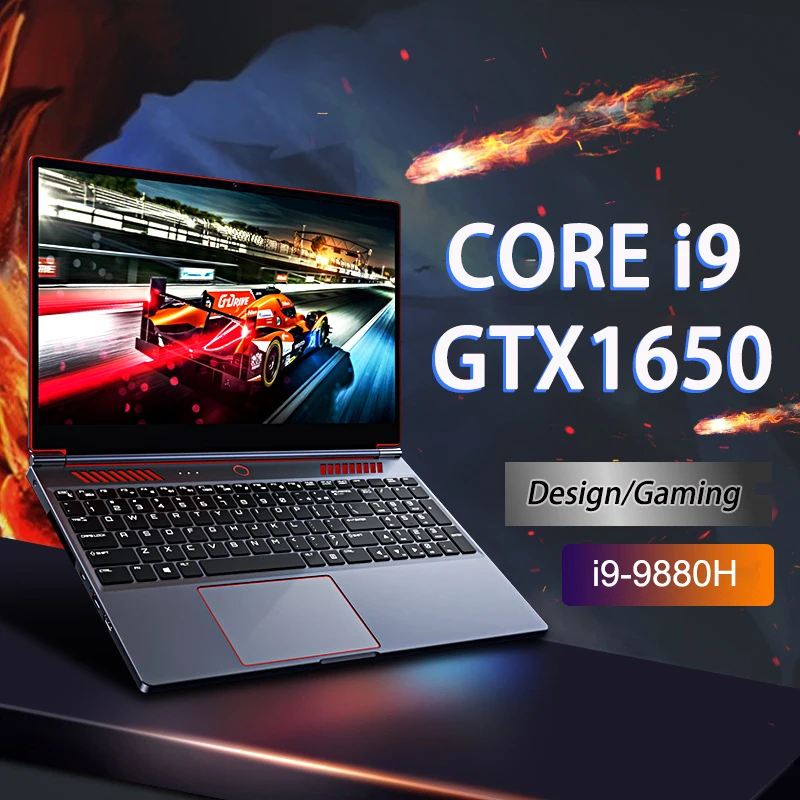 16 1 дюймовый игровой ноутбук Intel Core i9-9880H GTX 1650 4G ультрабук компьютер Windows10/11 2 * DDR4 M.2