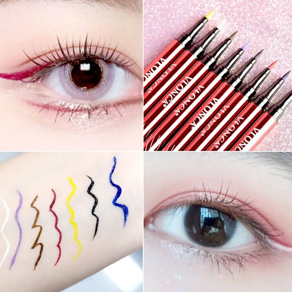 

New Liquid Eyeliner Pen Non-smudge Waterproof Long Lasting Eye Liner Fashion Colorful Eye Makeup Portable Women Cosmetics