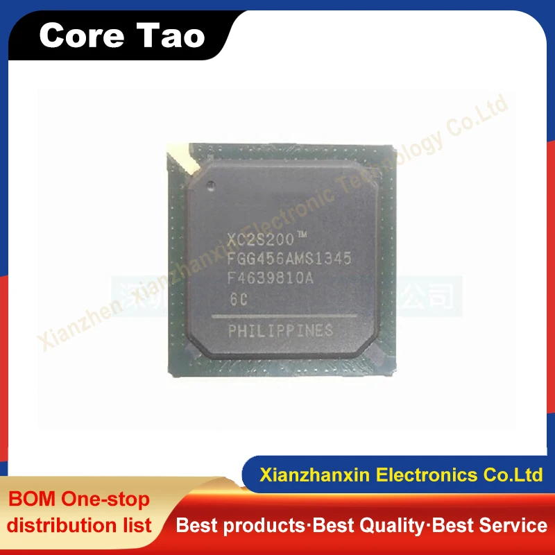 1 шт./партия XC2S200-5FGG456 XC2S200 BGA456 встроенный сигнализатор FPGA, новый и оригинальный