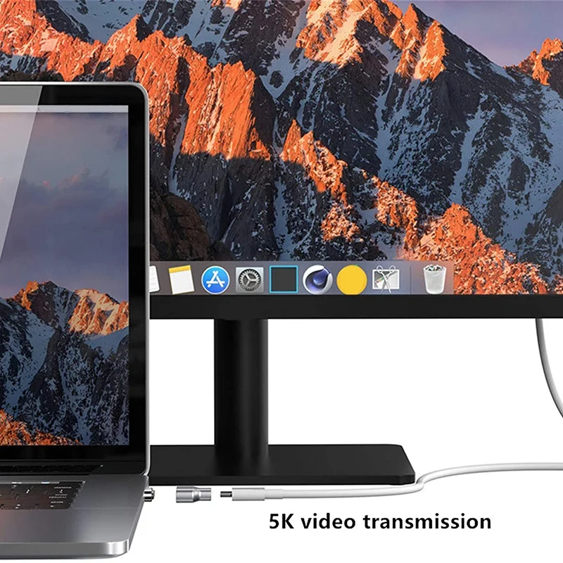 Магнитный адаптер USB C 24-контактный разъем типа поддержка быстрой зарядки PD 100 Вт