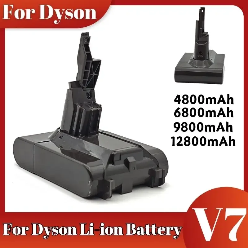 V7 Battery Replacement for Dyson Motorhead Pro Trigger Animal Car+Boat Fluffy SV11 128000mAh 21.6V Lithium