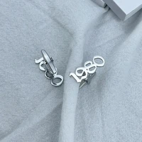 cuff links for men wholesale custom date number cufflink personalized year letter sterling silver jewelry wedding groom gift