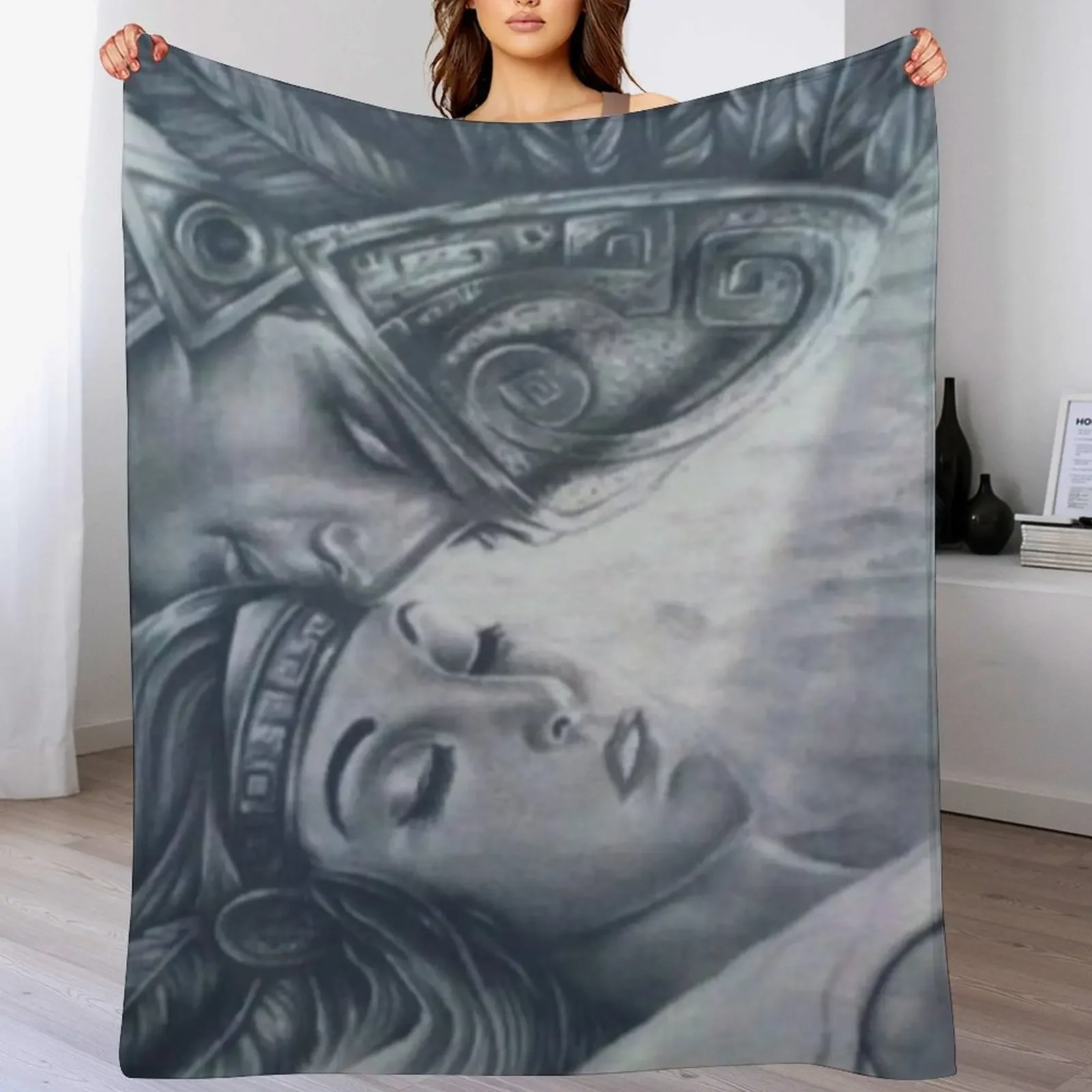 Плед дизайнерский плюшевый