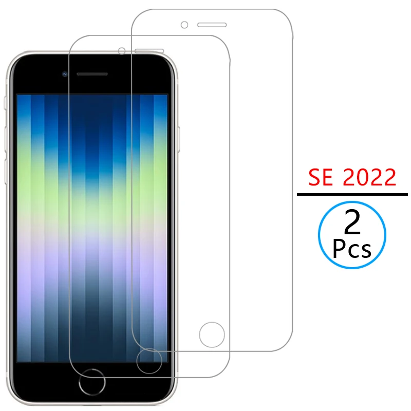 

Защитное стекло для iphone se 2022, защита экрана, закаленное стекло для телефона se2022 s e es 3 se3 4,7, Защитная пленка для iphone iphoe 9h