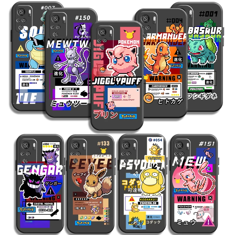 

Pokémon Design Phone Cases For Xiaomi Redmi 8 7 7A 9 9A 9T 8A 8 2021 7 8 Pro Note 8 9 Note 9T Carcasa Back Cover Soft TPU