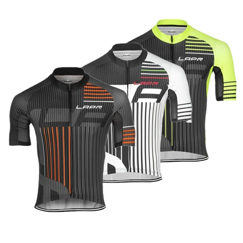 

Summer Quick Drying Cycling Short Sleeve Set For Men'S Outdoor Breathable Cycling Suit Short Sleeve Top With Strap Shorts