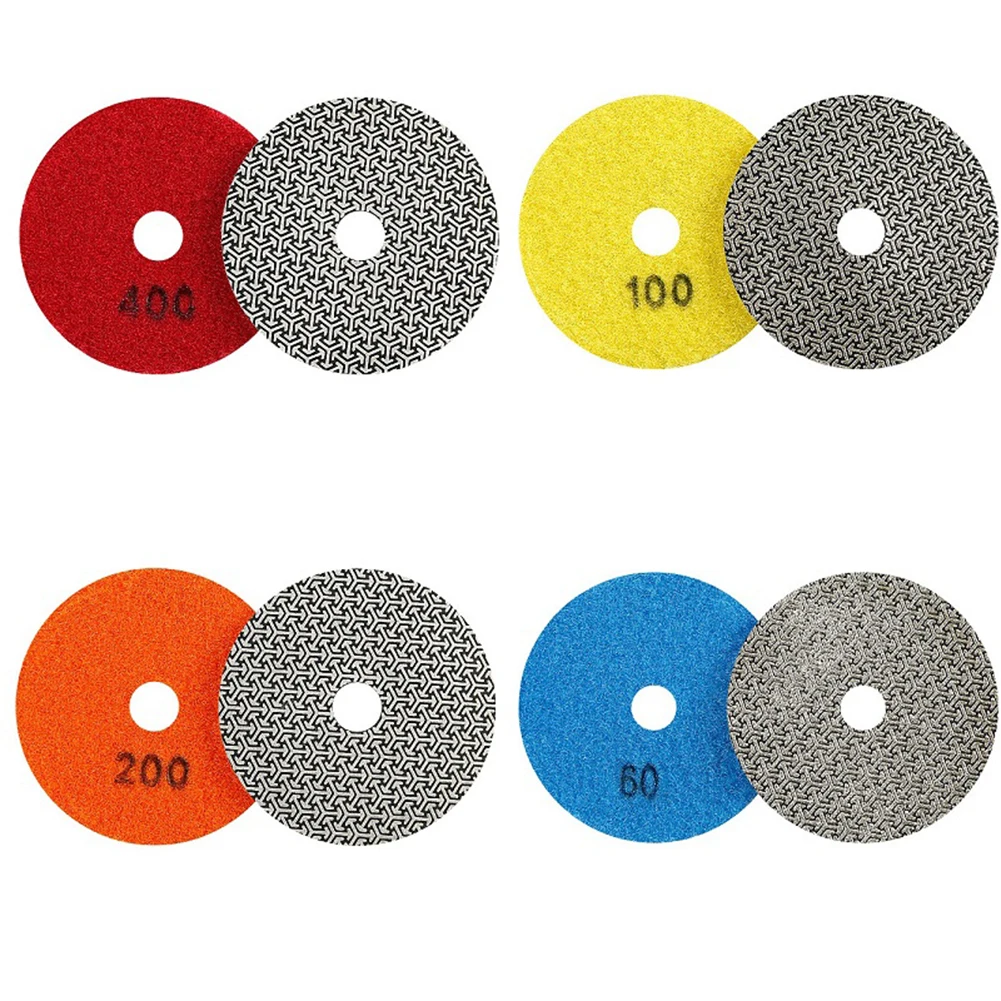 

1pc 80mm 3inch Electroplated Diamond Sanding Pads 60-400 Grit Grinding Disc For Glass Granite Marble Tile Concrete Polishing