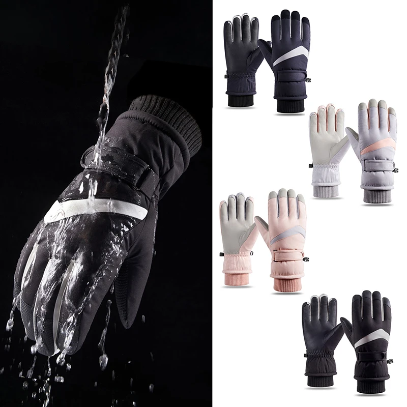 

New Ski Cycling Gloves Men Women Winter Skiing Gloves Waterproof Biker Glove Man Motorcyclist Motorcycle Thermal Gloves