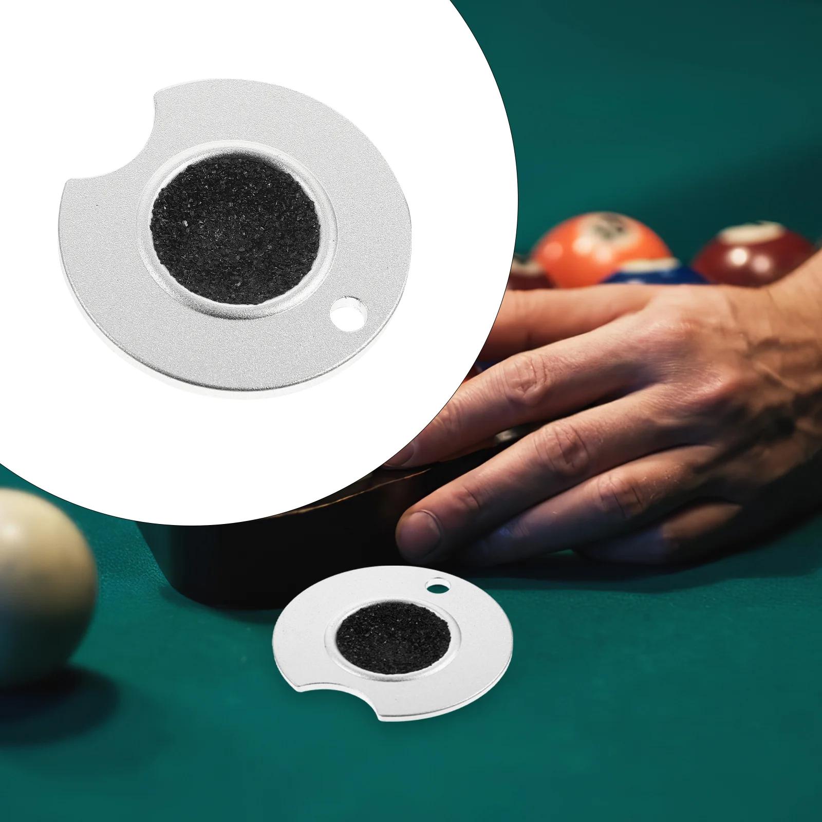 

Cue Tip Shaper Pool Tip Shaper Round Cue Tip Burnisher Billiard Accessory