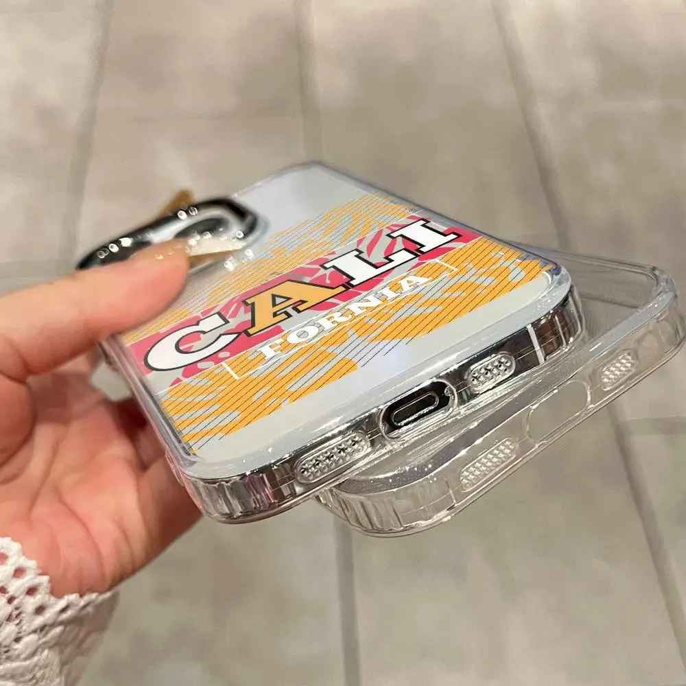 Фото Чехол для телефона с принтом в городской тематике для iPhone 17 Air 16 15 14 Plus 13 12 11 Pro Max 16e, ударопрочный, с прозрачной задней панелью HD. №5