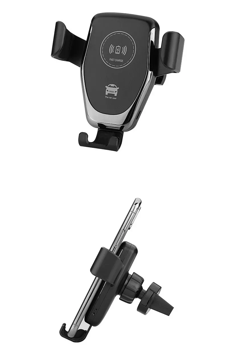 Беспроводное зарядное устройство Fast Qi Автомобильное крепление автомобильное