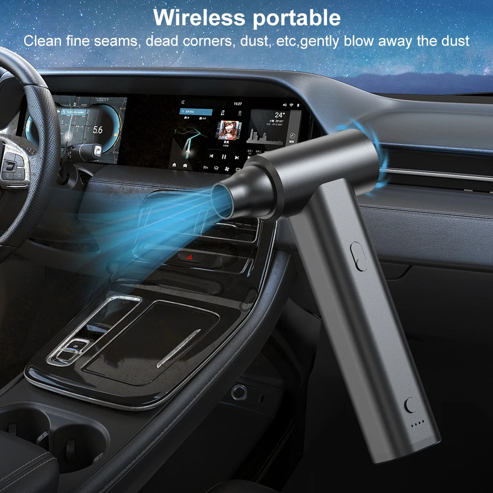 Мини-вентилятор турбовентилятора 120000 PRM 2 в 1 воздуходувка и пылесос